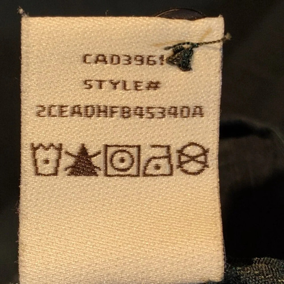 Denver Hayes Classic Fit Green/Gold Metallic Short Sleeve Shirt Size Medium - Picture 4 of 7